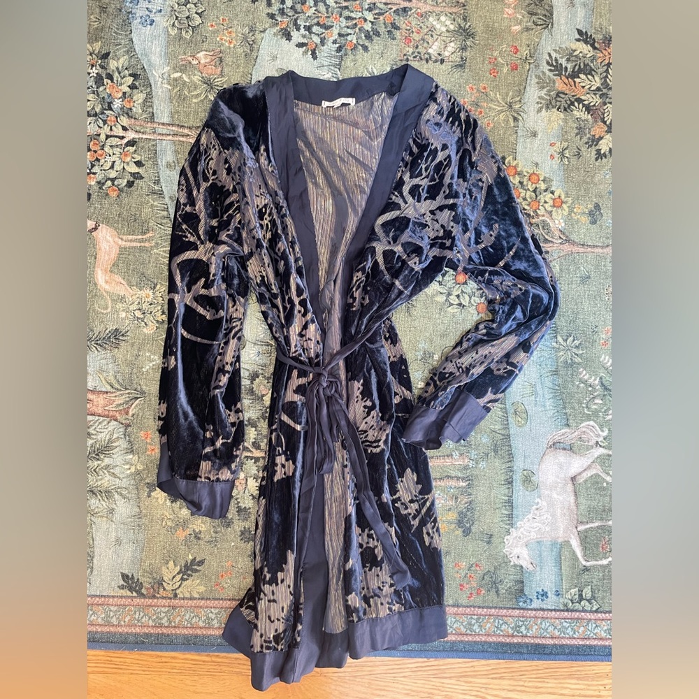 Navy & gold robe